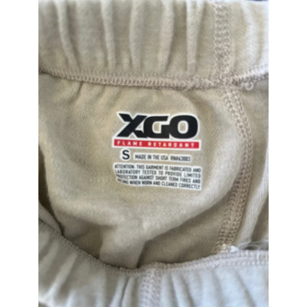 XGO Mens Flame Retardant Thermal‎ Long Underwear Pants Size S Beige
